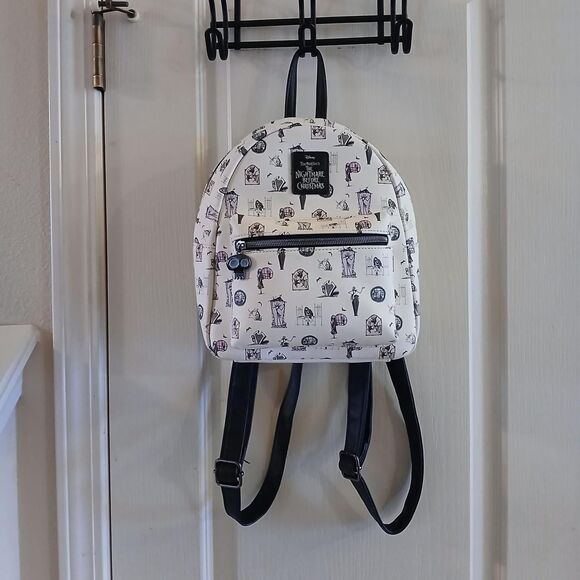 Loungefly Disney Tim Burton\'s The Nightmare Before Christmas Print Mini Backpack main image 5